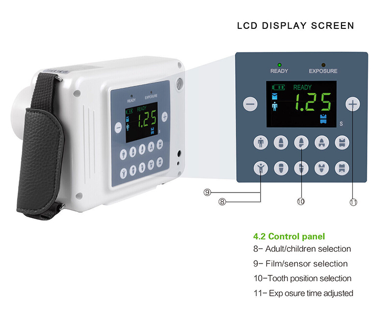 Portable Handheld Digital Dental X Ray Machine High Frequency